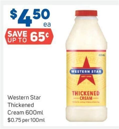 western star thickened cream
